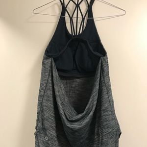 Lululemon Raise the Barre Tank in Heather blue
